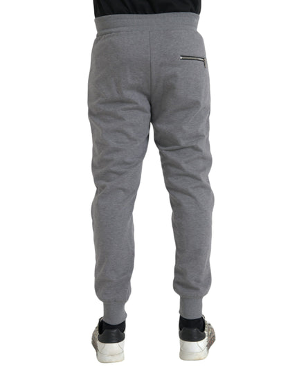 Вузькі спортивні штани Dolce &amp; Gabbana Grey Cotton Jogger