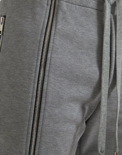 Вузькі спортивні штани Dolce &amp; Gabbana Grey Cotton Jogger
