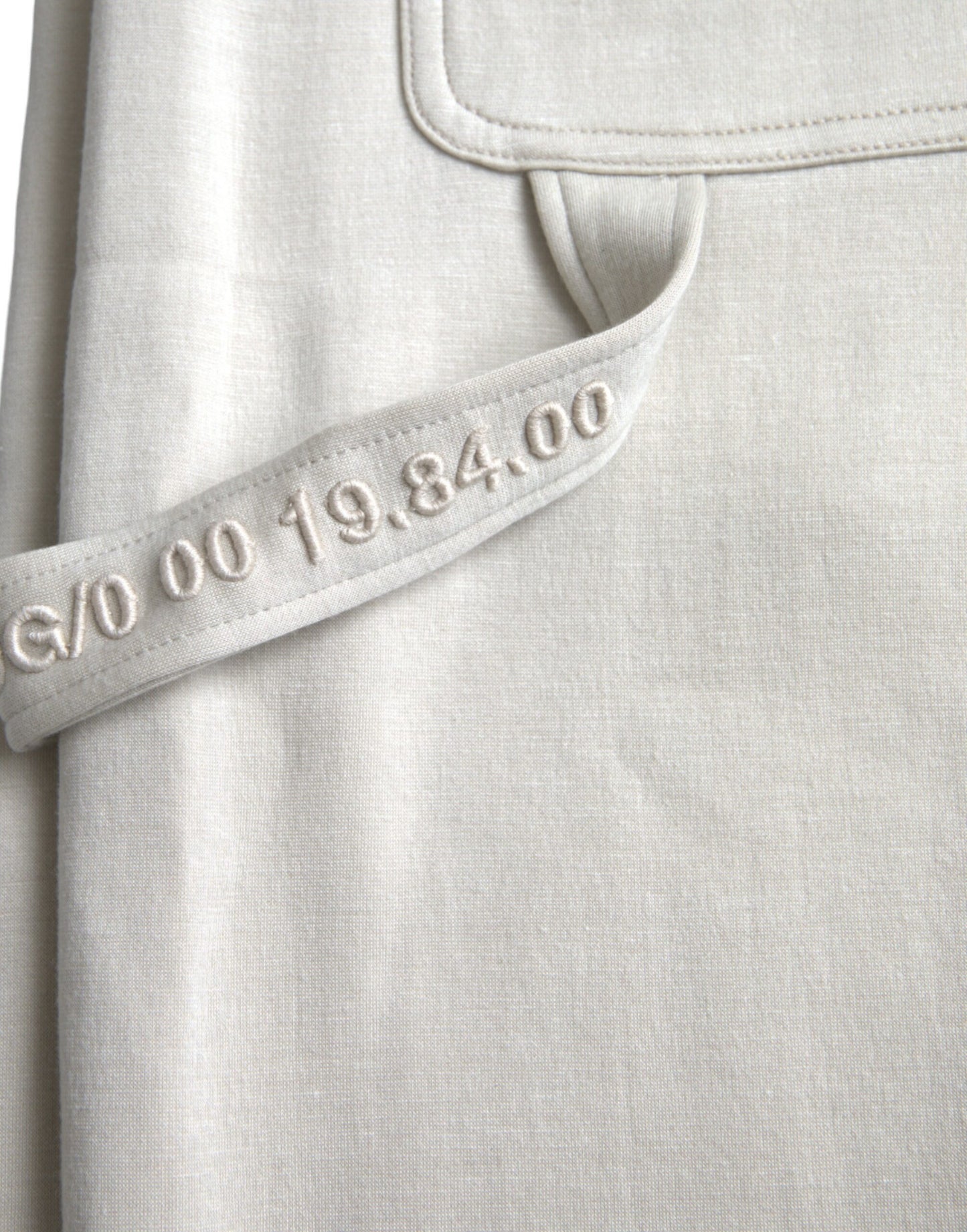 Спортивні штани Dolce &amp; Gabbana Off White з віскози