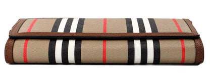 Шкіряна сумка Burberry Hannah Icon Stripe Archive Tan E-Canvas через плече