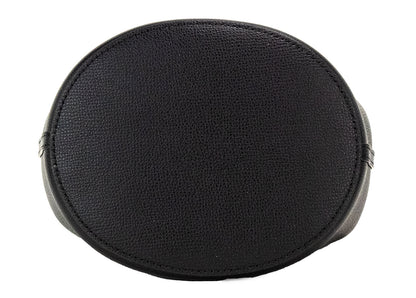 Маленька чорна сумочка Burberry Lorne у клітці Pebble Leather Bucket