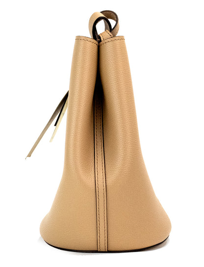 Гаманець Burberry Lorne Small Camel Haymarket Pebble Leather Bucket