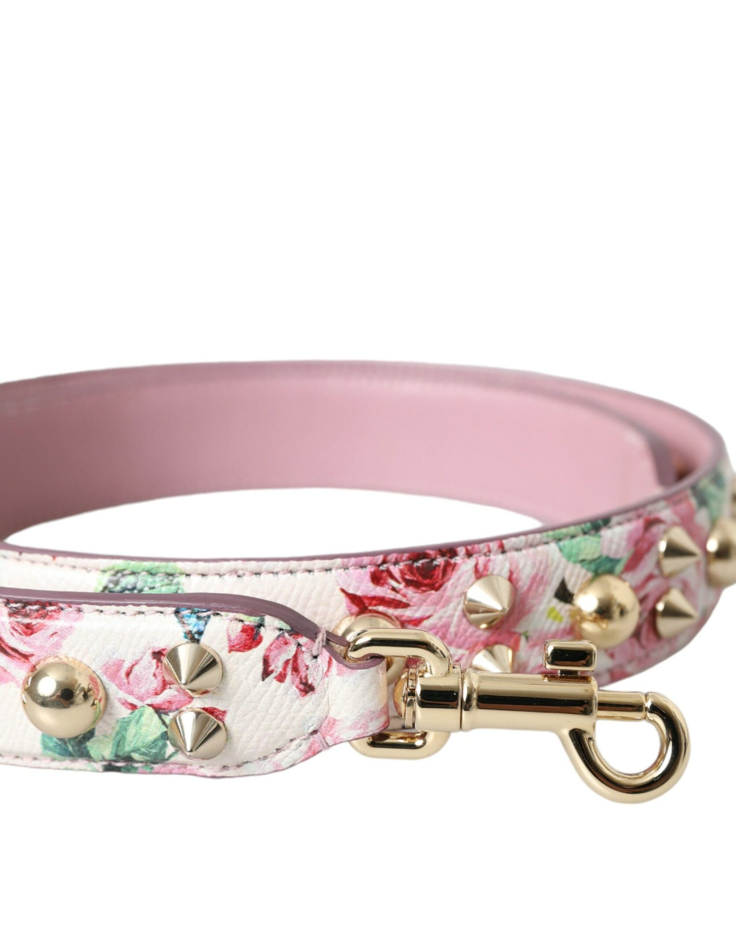 Рожева сумочка Dolce &amp; Gabbana з квітковим принтом і аксесуаром через плече