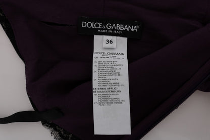 Елегантне фіолетове шовкове мереживне плаття Dolce &amp; Gabbana
