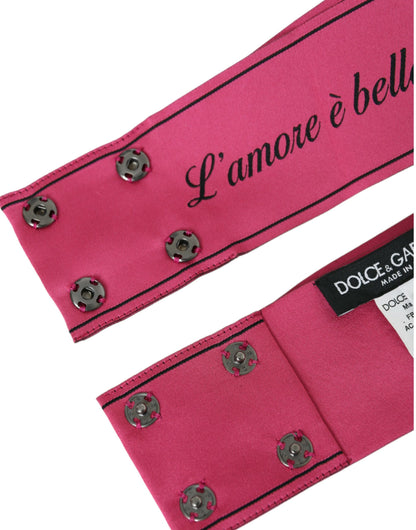 Рожевий пояс Dolce &amp; Gabbana L'Amore E'Bellezza
