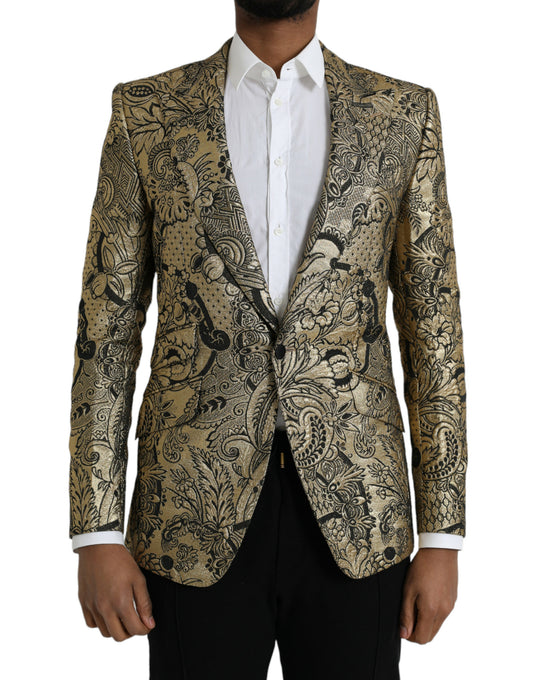 Жакардовий однобортний піджак Dolce &amp; Gabbana Gold SICILIA
