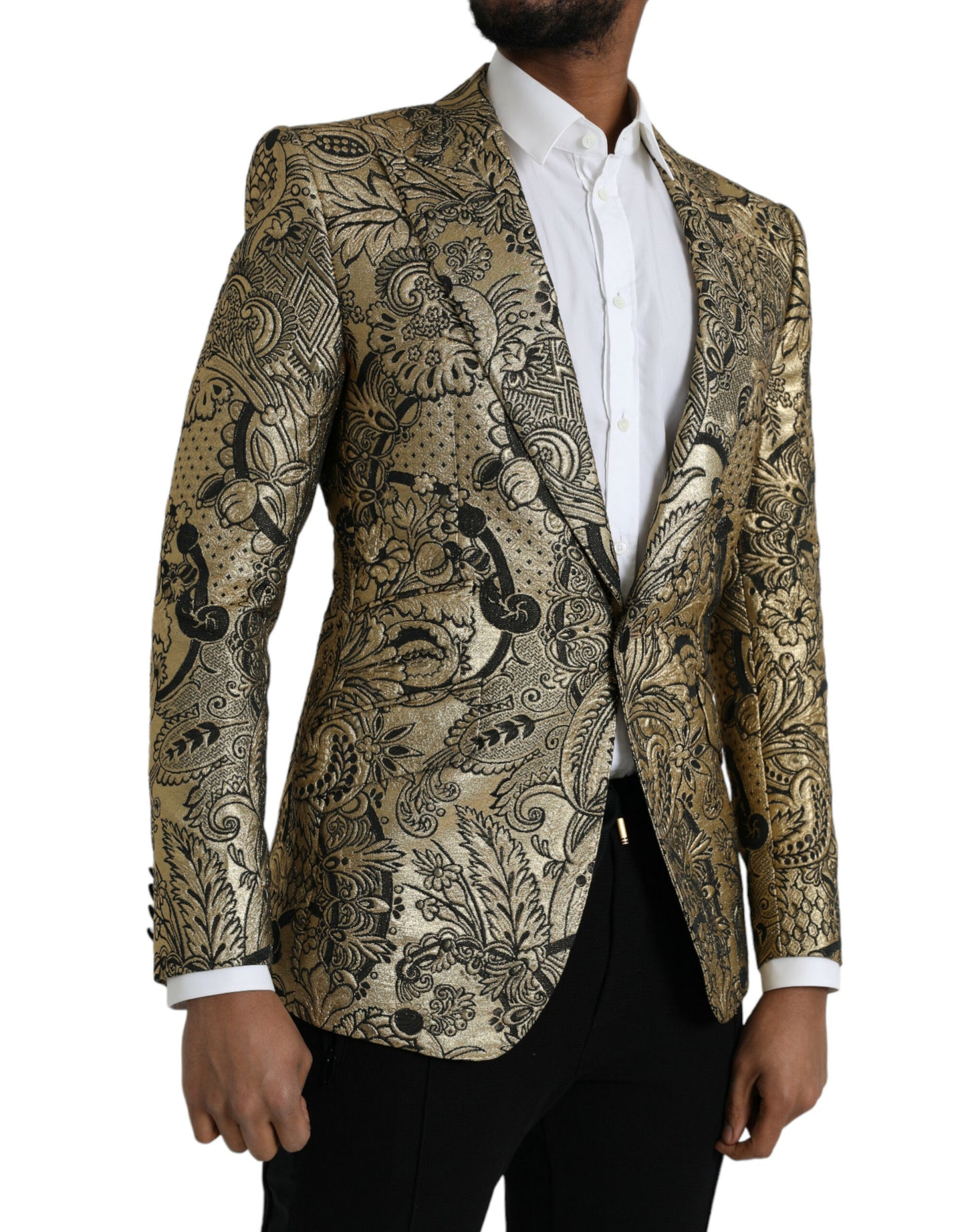 Жакардовий однобортний піджак Dolce &amp; Gabbana Gold SICILIA