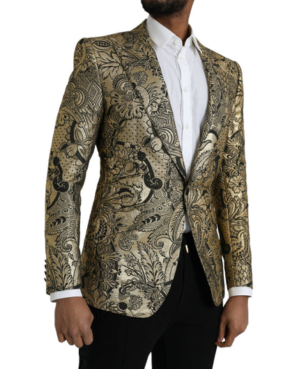 Жакардовий однобортний піджак Dolce &amp; Gabbana Gold SICILIA