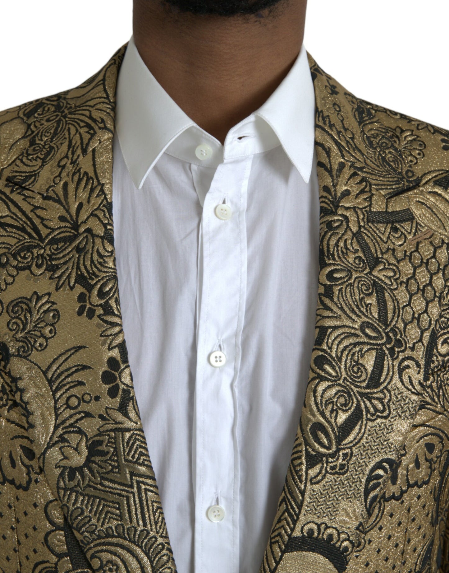 Жакардовий однобортний піджак Dolce &amp; Gabbana Gold SICILIA