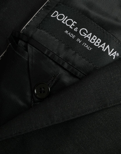 Однобортний піджак Dolce &amp; Gabbana з чорним вовняним вирізом