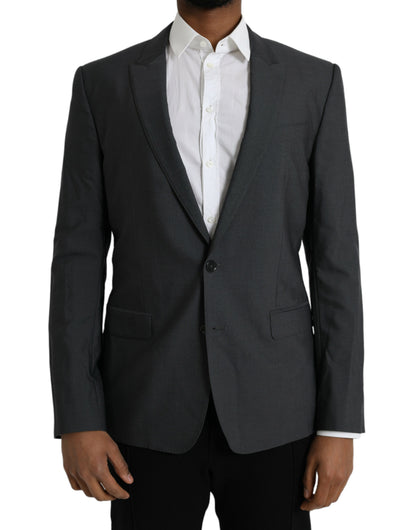 Однобортний піджак Dolce &amp; Gabbana Grey Wool Peak