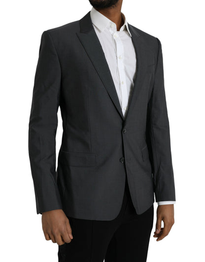 Однобортний піджак Dolce &amp; Gabbana Grey Wool Peak