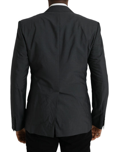 Однобортний піджак Dolce &amp; Gabbana Grey Wool Peak
