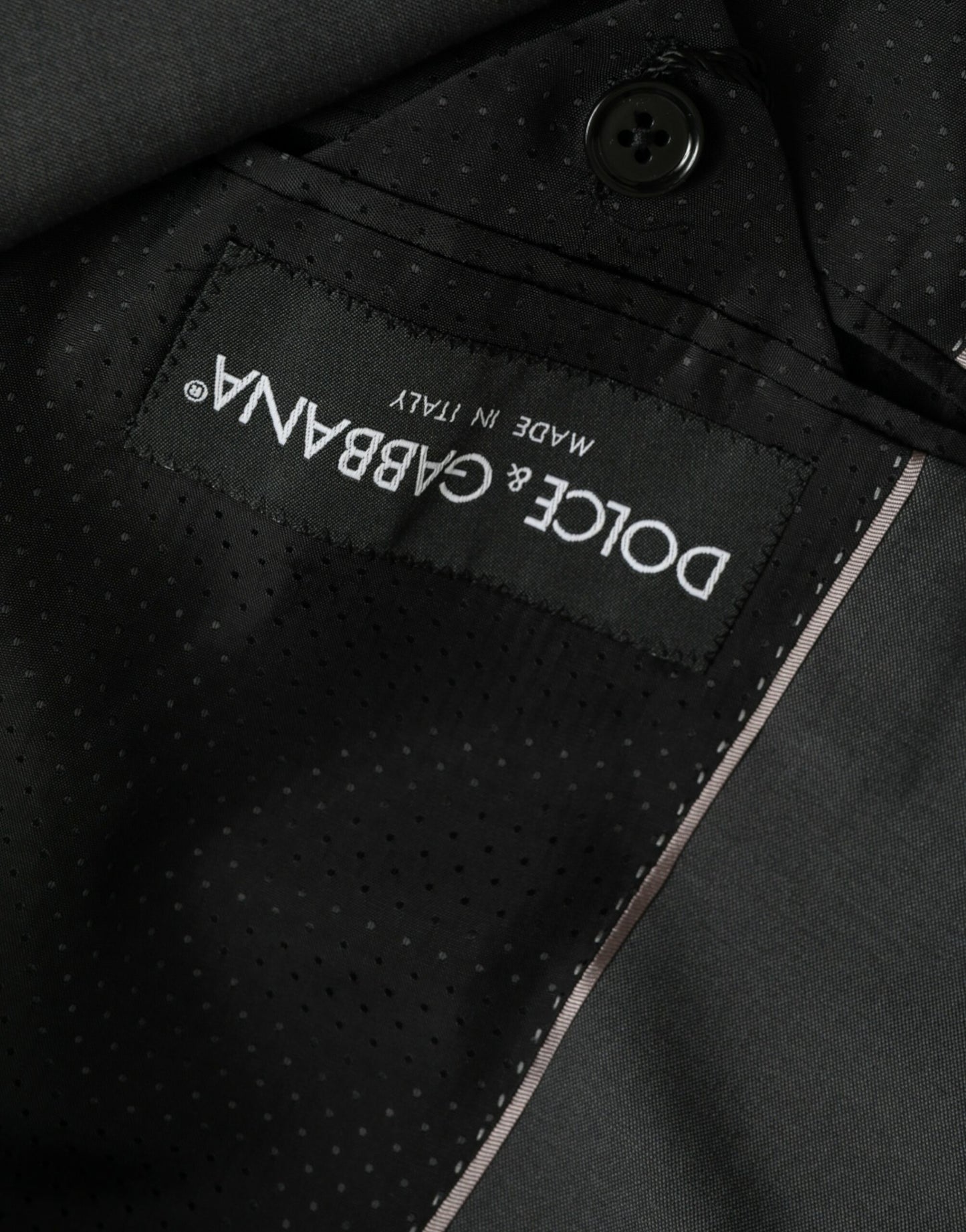 Однобортний піджак Dolce &amp; Gabbana Grey Wool Peak