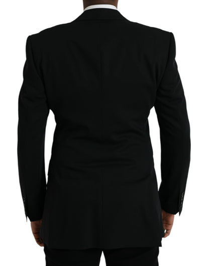 Однобортний піджак Dolce &amp; Gabbana Black Wool Peak