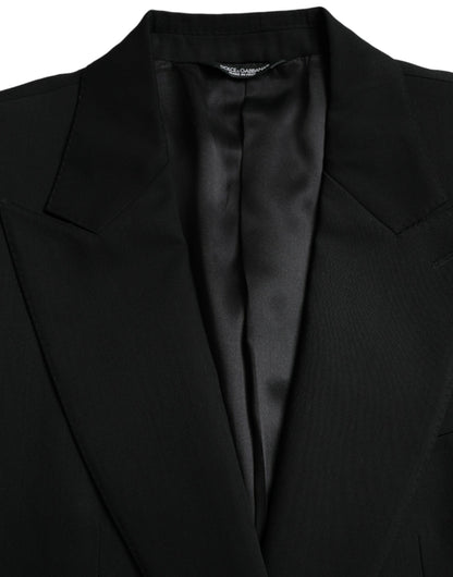 Однобортний піджак Dolce &amp; Gabbana Black Wool Peak