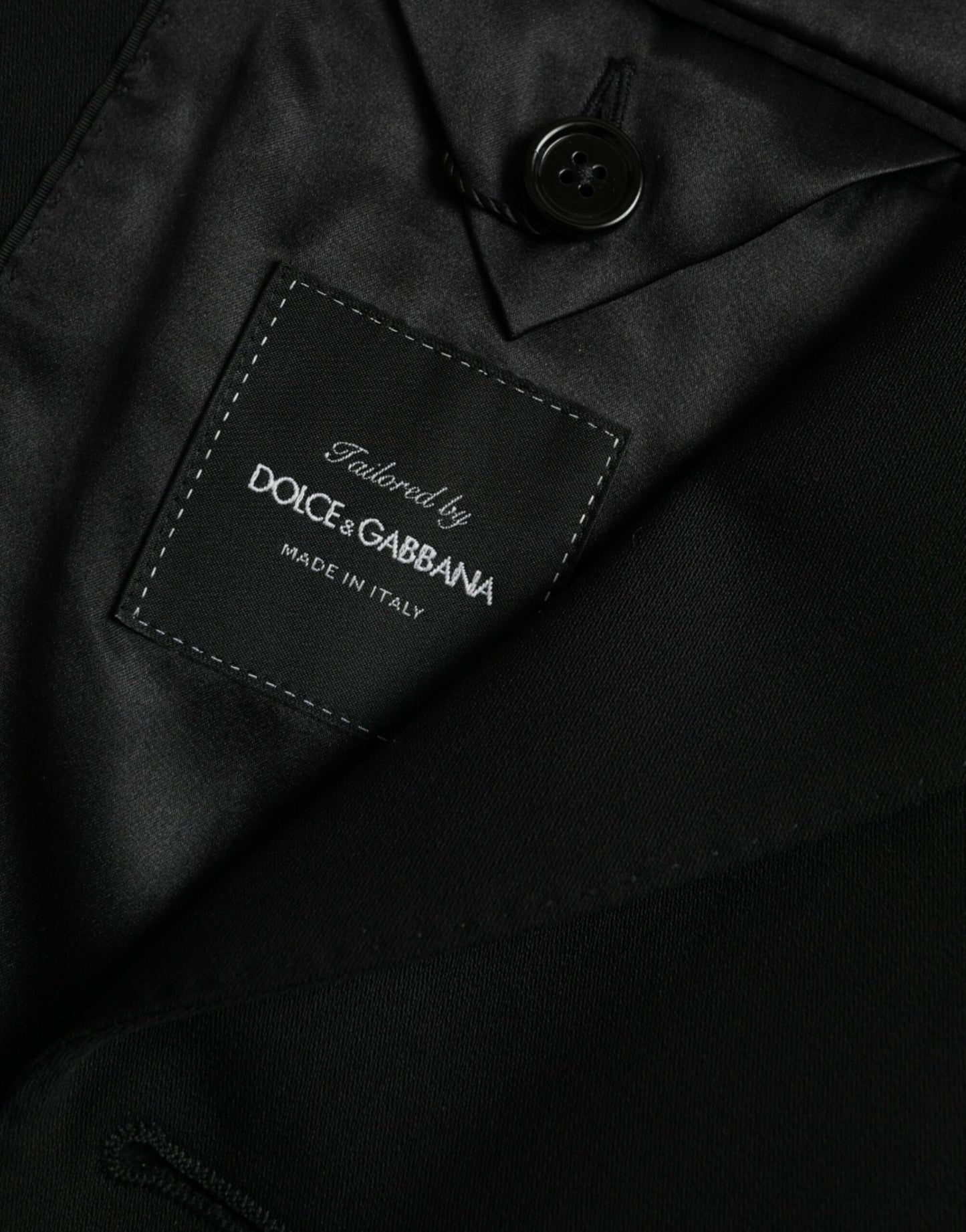 Однобортний піджак Dolce &amp; Gabbana Black Wool Peak