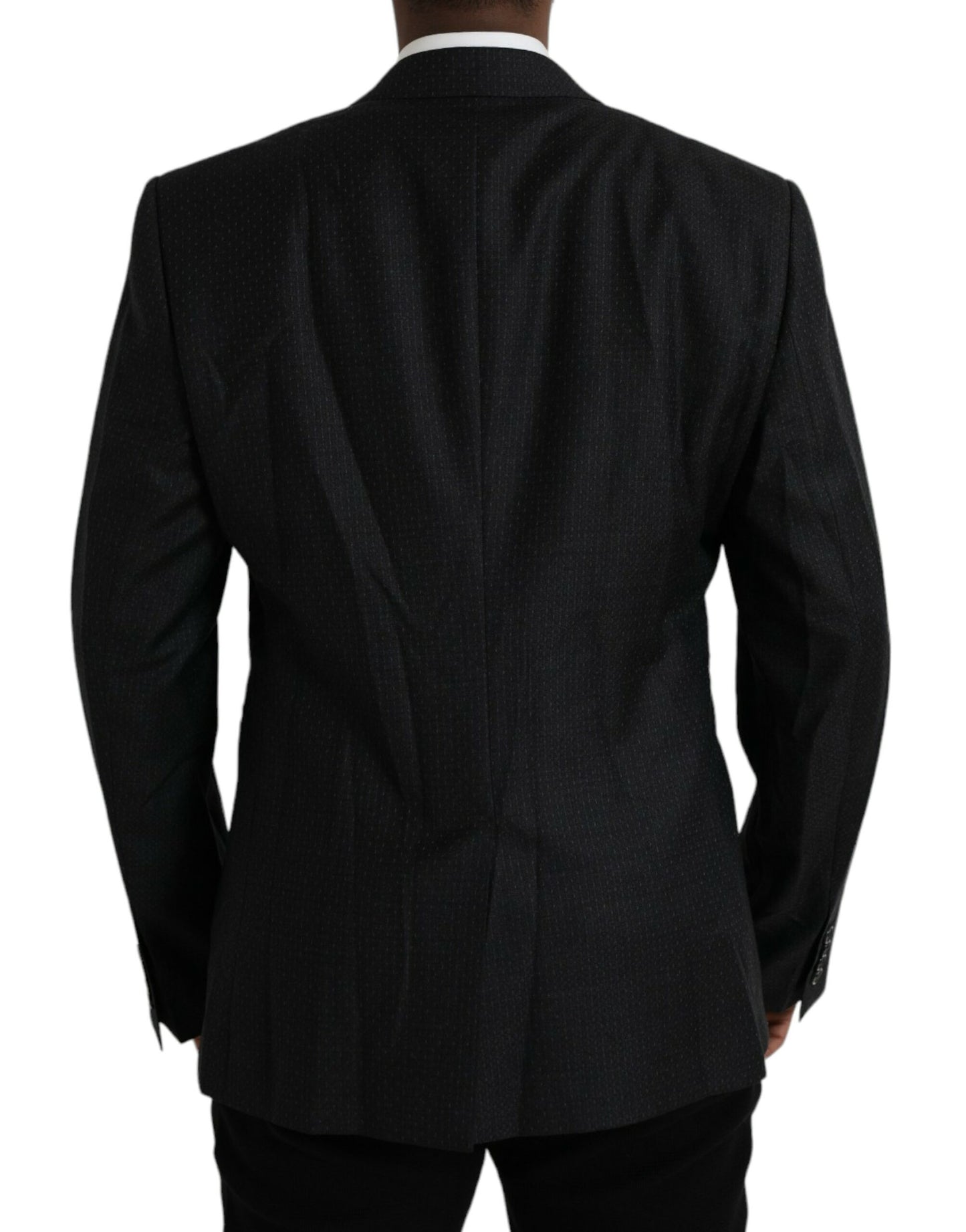 Однобортний піджак Dolce &amp; Gabbana Black Wool MARTINI
