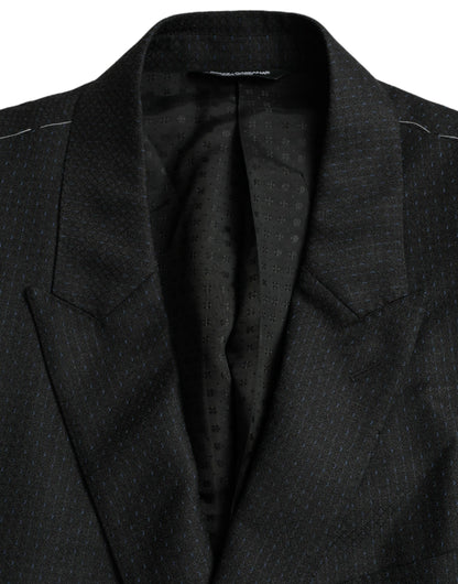 Однобортний піджак Dolce &amp; Gabbana Black Wool MARTINI
