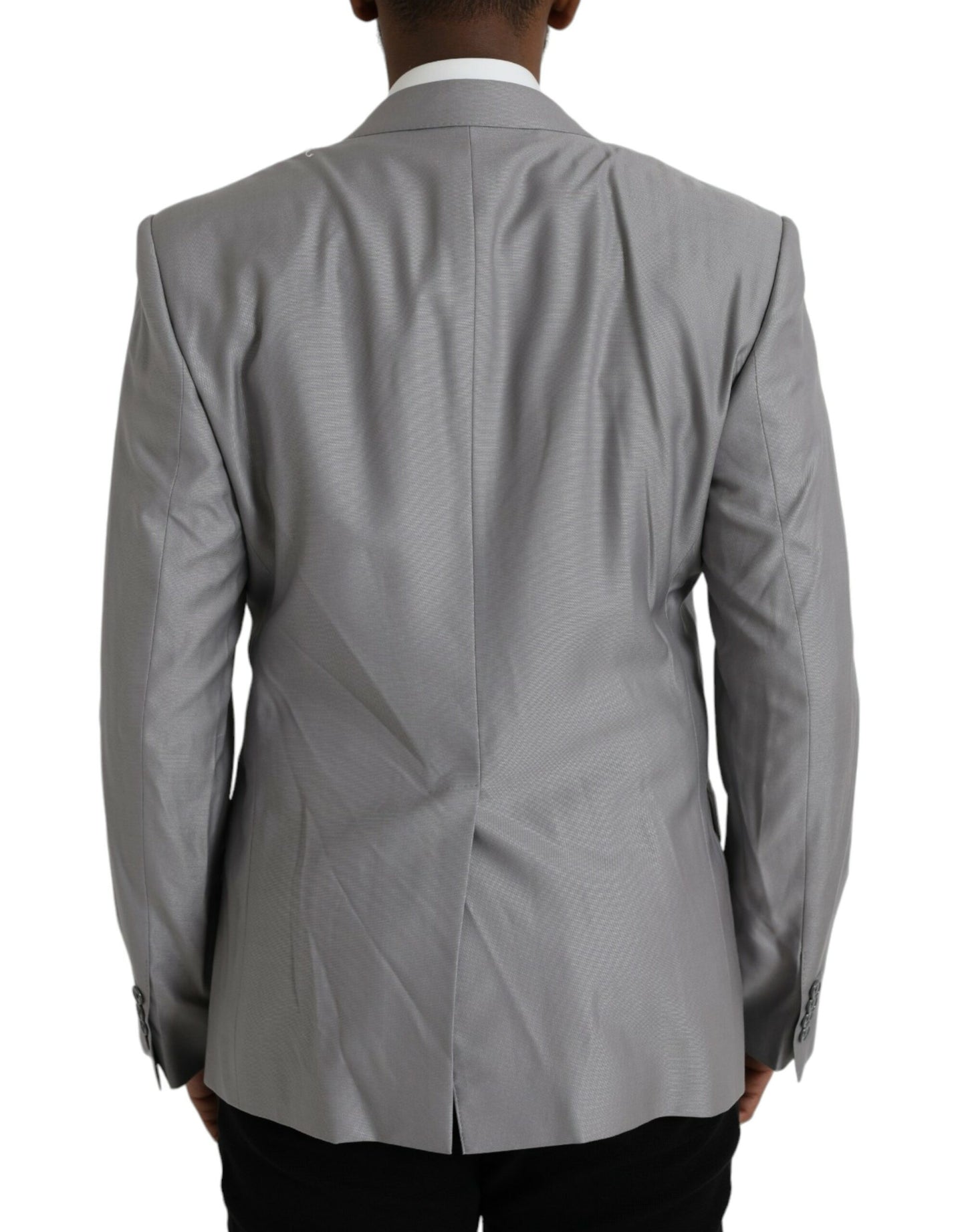 Однобортний піджак Dolce &amp; Gabbana Grey Wool Peak