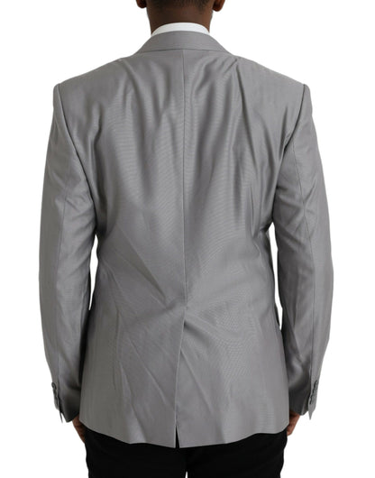 Однобортний піджак Dolce &amp; Gabbana Grey Wool Peak