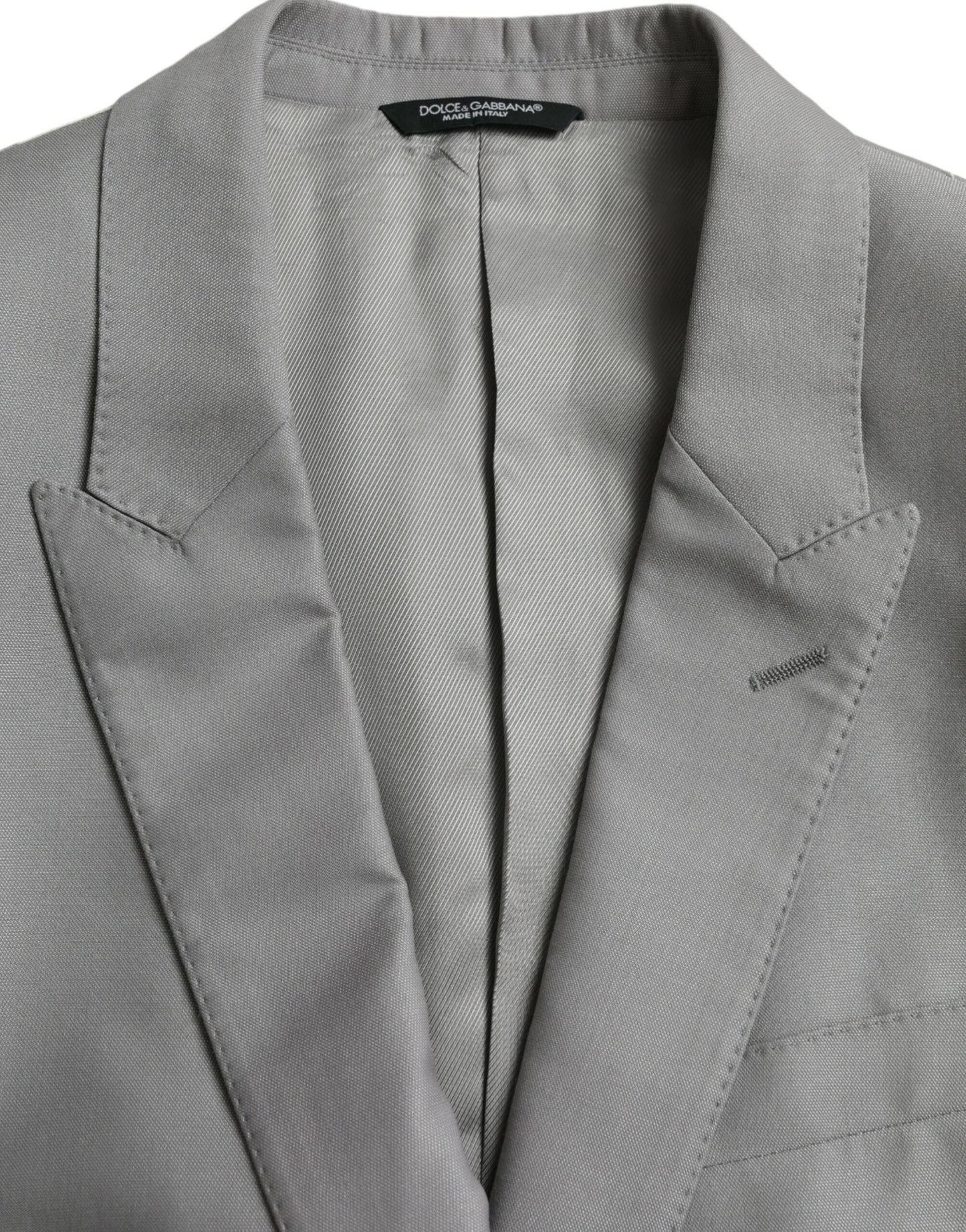 Однобортний піджак Dolce &amp; Gabbana Grey Wool Peak