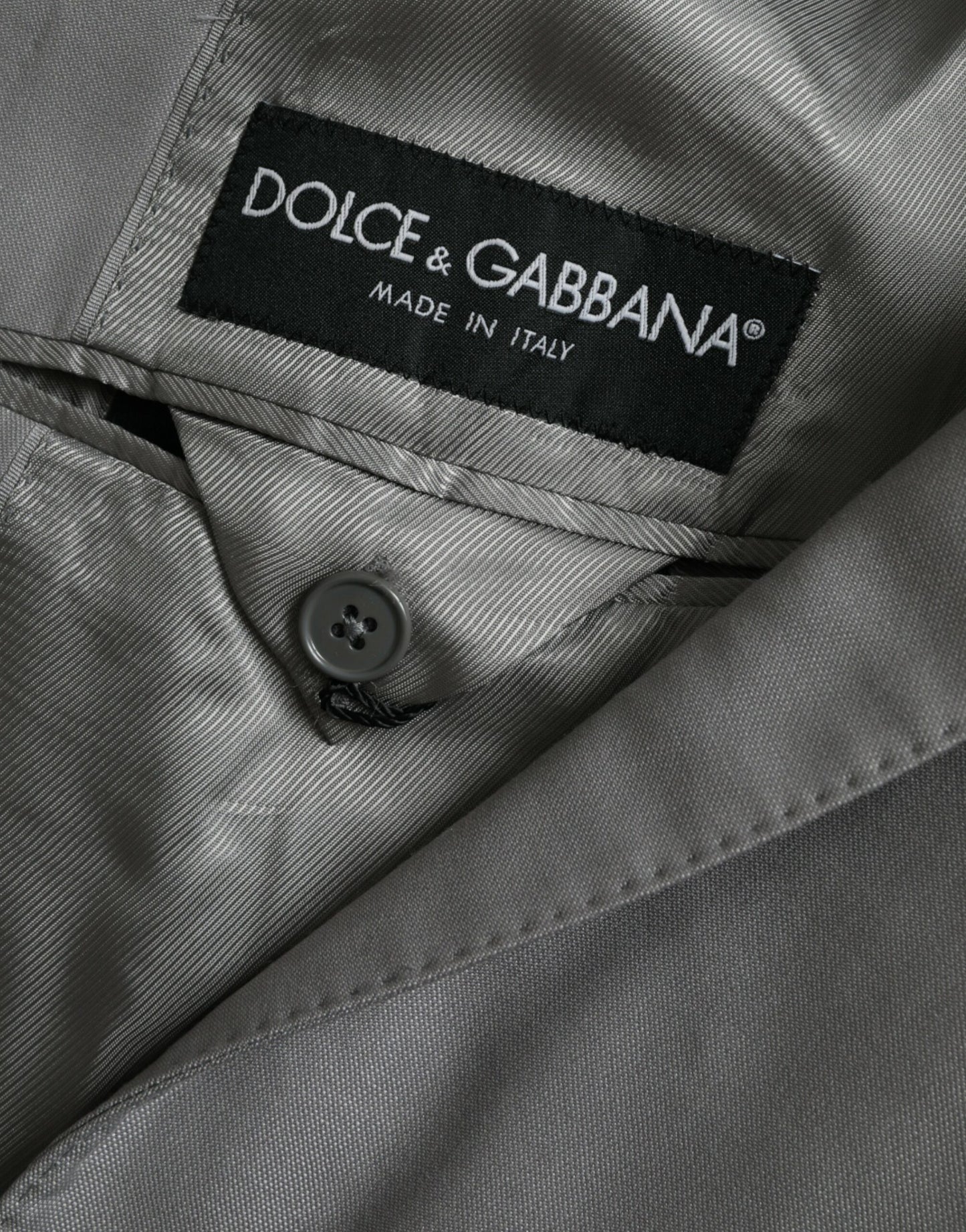 Однобортний піджак Dolce &amp; Gabbana Grey Wool Peak