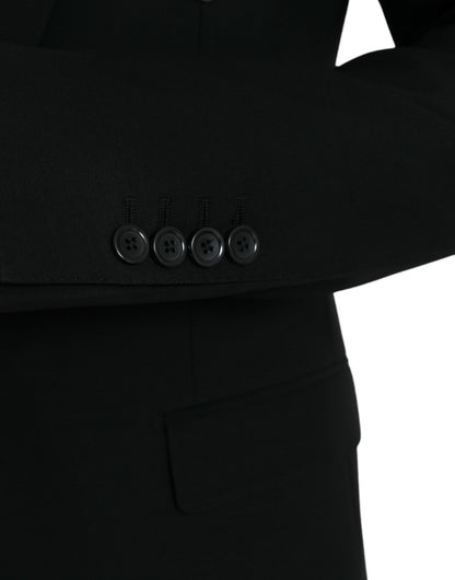 Однобортний піджак Dolce &amp; Gabbana Black Crown Bee MARTINI