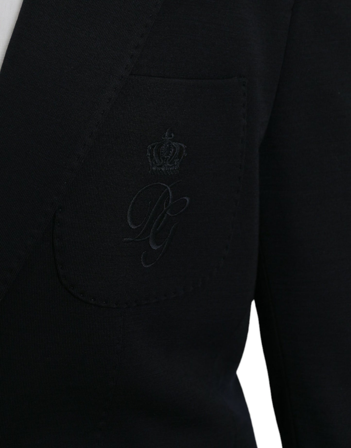 Чорний вовняний однобортний піджак Dolce &amp; Gabbana