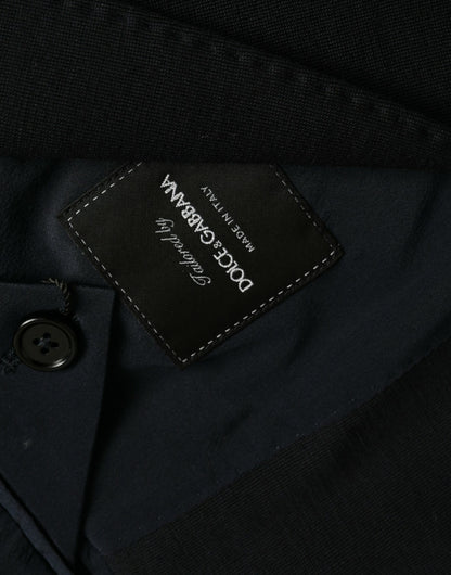 Чорний вовняний однобортний піджак Dolce &amp; Gabbana