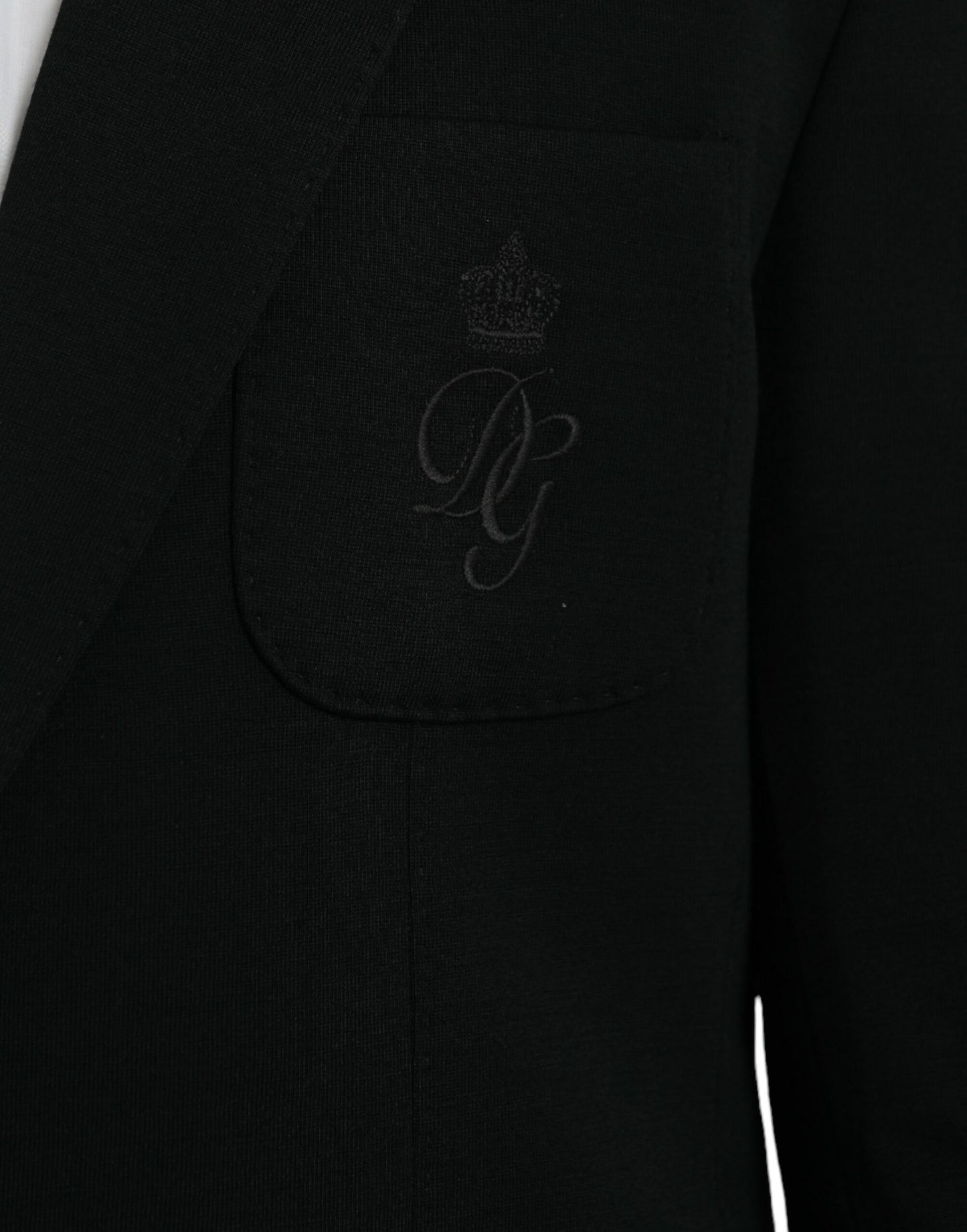 Чорний вовняний однобортний піджак Dolce &amp; Gabbana