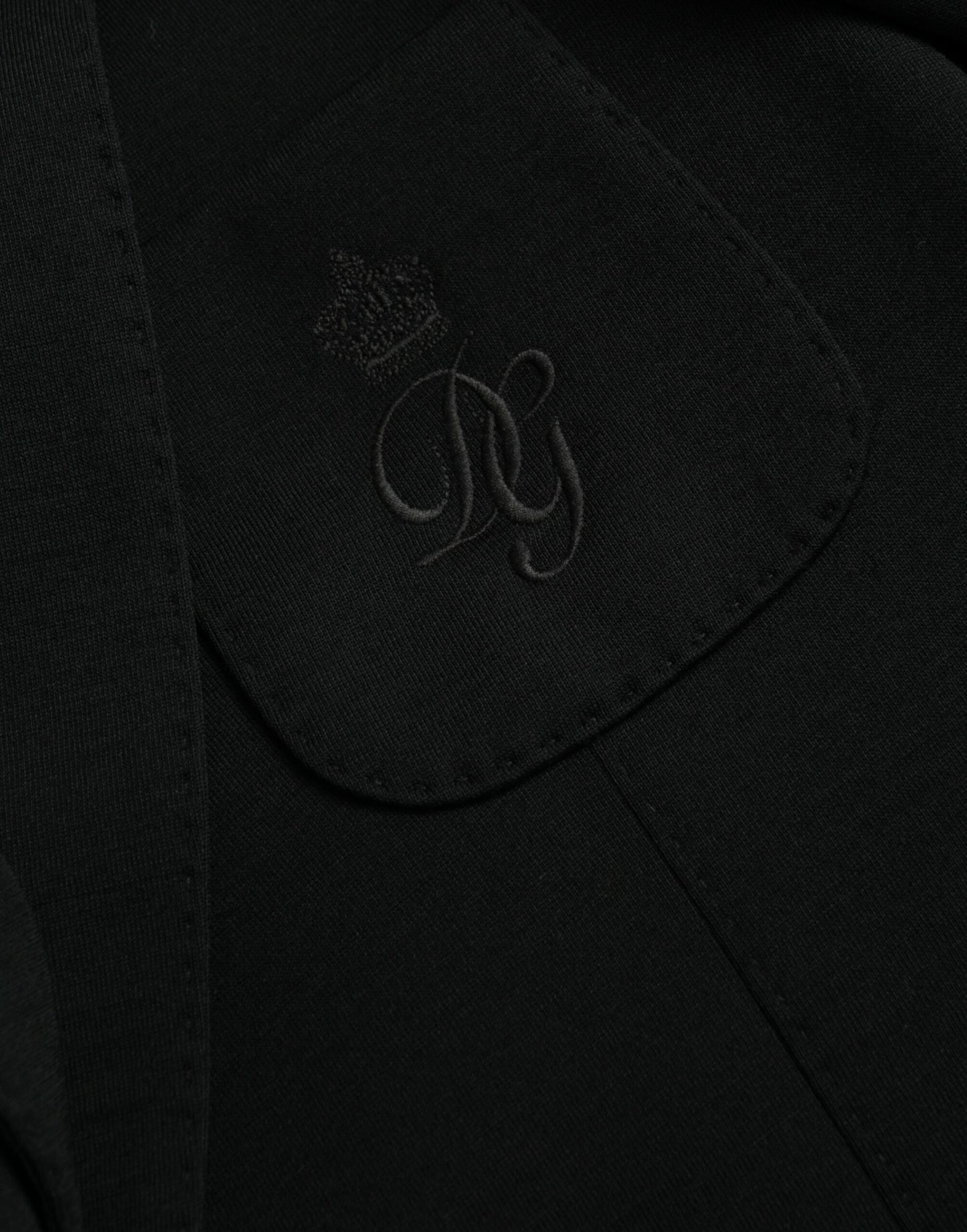 Чорний вовняний однобортний піджак Dolce &amp; Gabbana