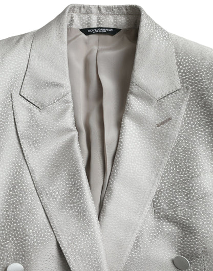 Двобортний піджак Dolce &amp; Gabbana Off White MARTINI