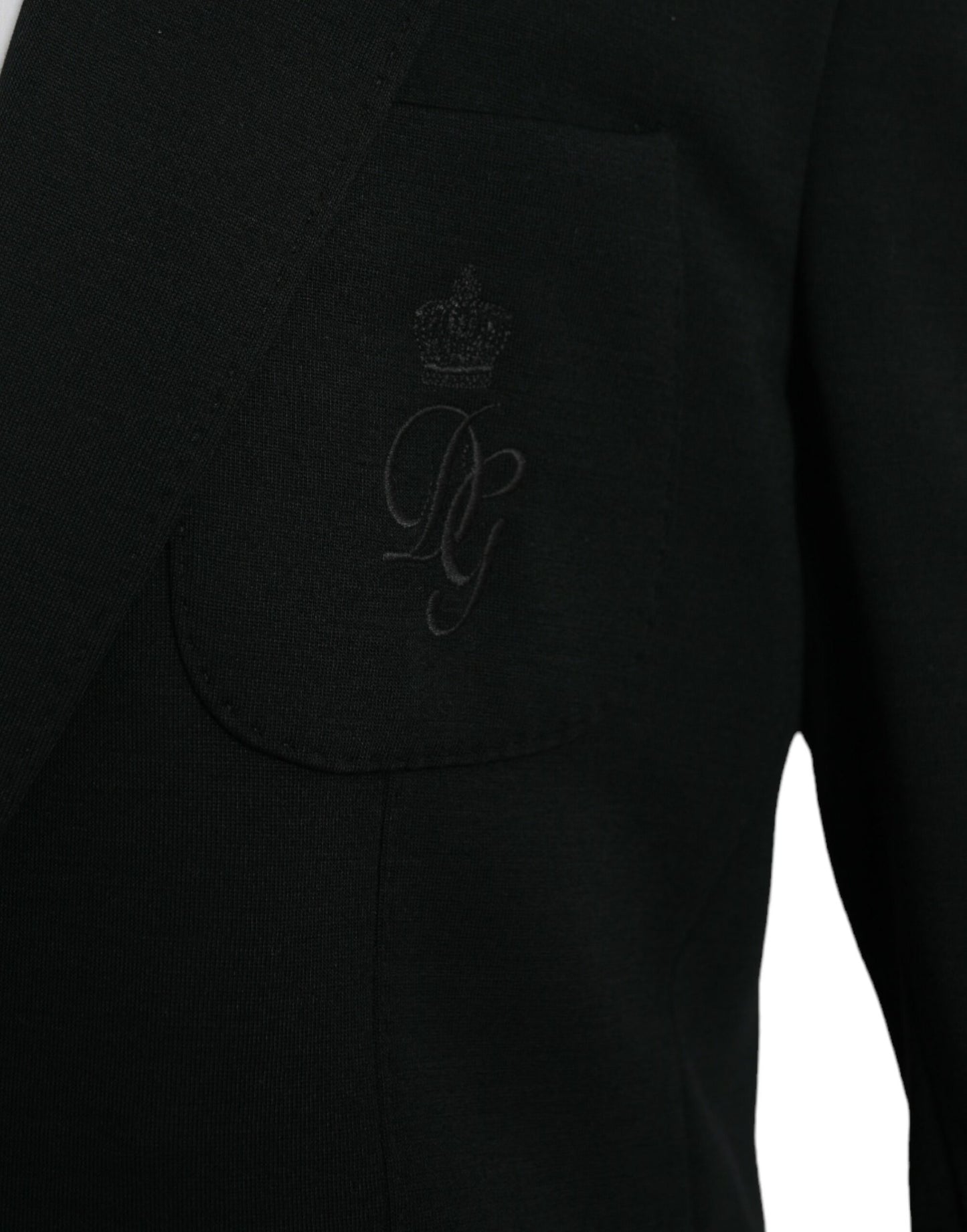 Чорний вовняний однобортний піджак Dolce &amp; Gabbana