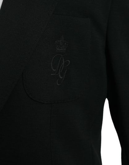 Чорний вовняний однобортний піджак Dolce &amp; Gabbana
