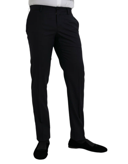 Темно-сині вовняні офіційні штани Dolce &amp; Gabbana Slim Fit