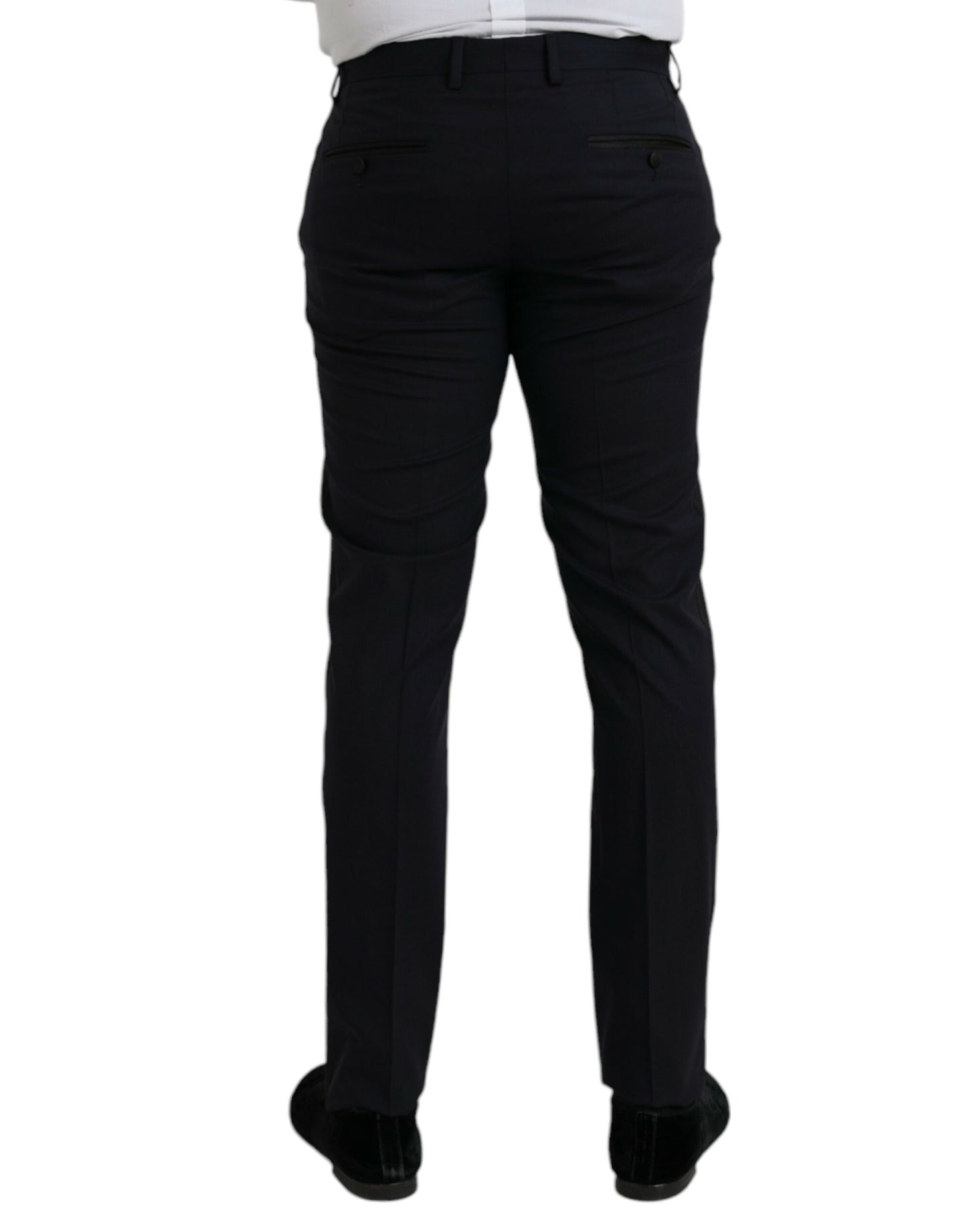 Темно-сині вовняні офіційні штани Dolce &amp; Gabbana Slim Fit