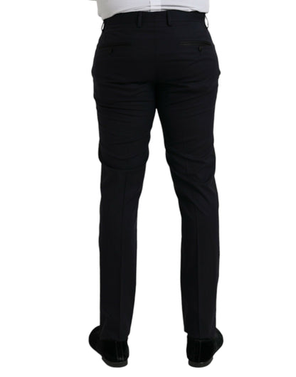 Темно-сині вовняні офіційні штани Dolce &amp; Gabbana Slim Fit