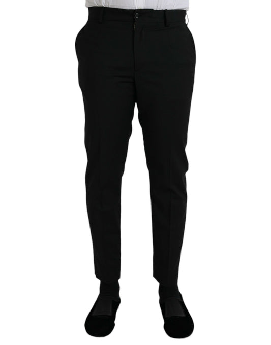 Урочисті штани Dolce &amp; Gabbana з чорної вовни SlimFit