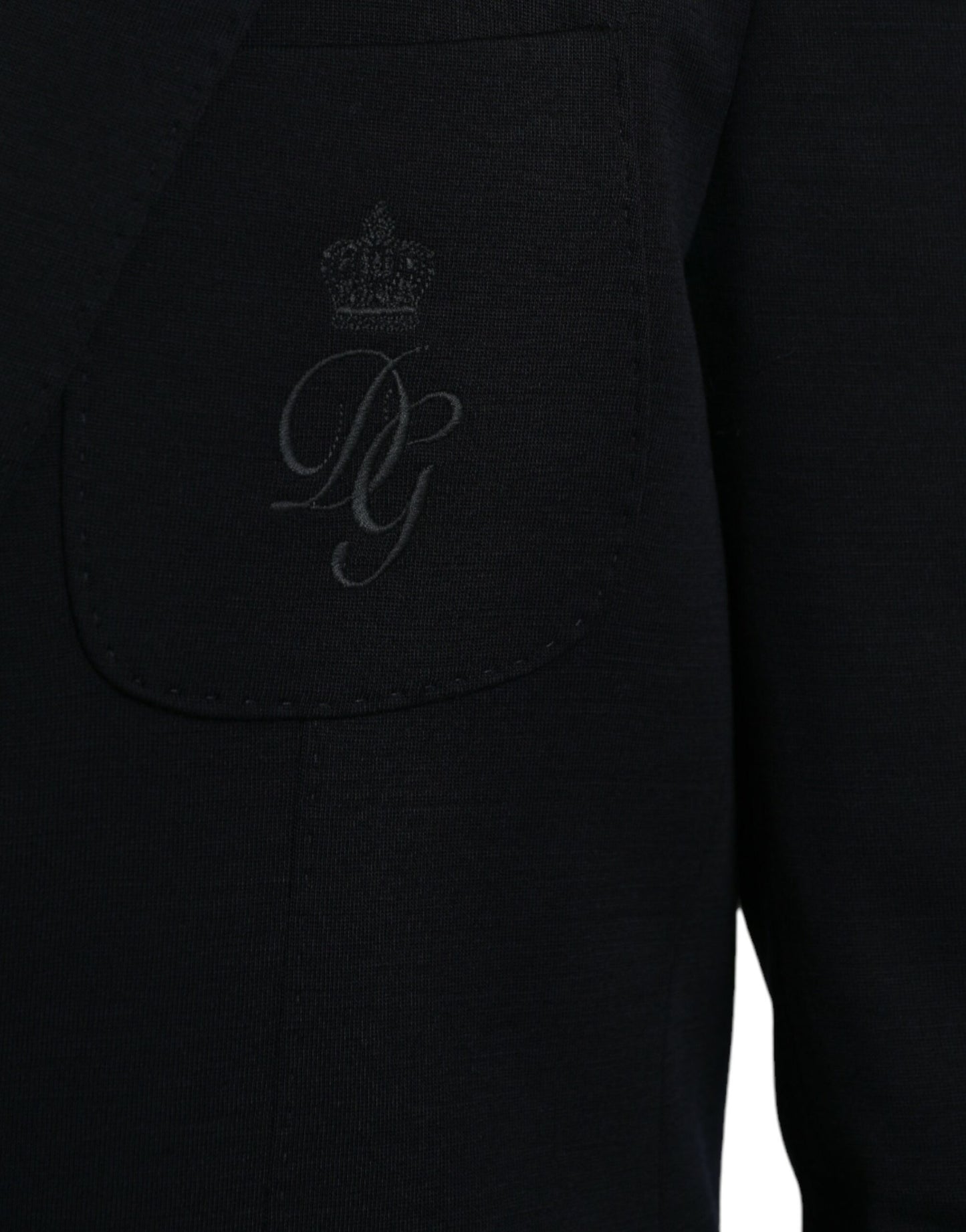 Чорний вовняний однобортний піджак Dolce &amp; Gabbana