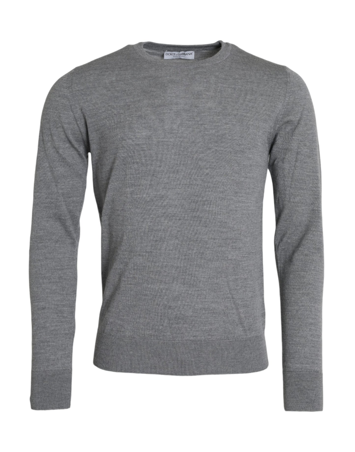 Вовняний пуловер з круглим вирізом Dolce &amp; Gabbana Ash Grey