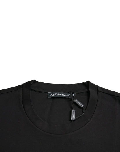 Футболка Dolce &amp; Gabbana Black With Love Always з круглим вирізом