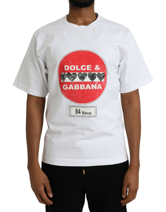 Бавовняна футболка Dolce &amp; Gabbana з круглим вирізом і коротким рукавом