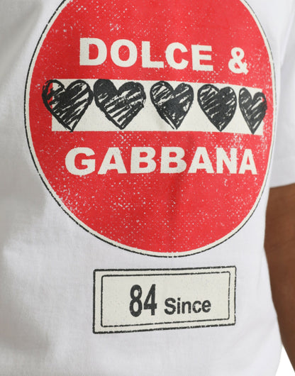 Бавовняна футболка Dolce &amp; Gabbana з круглим вирізом і коротким рукавом