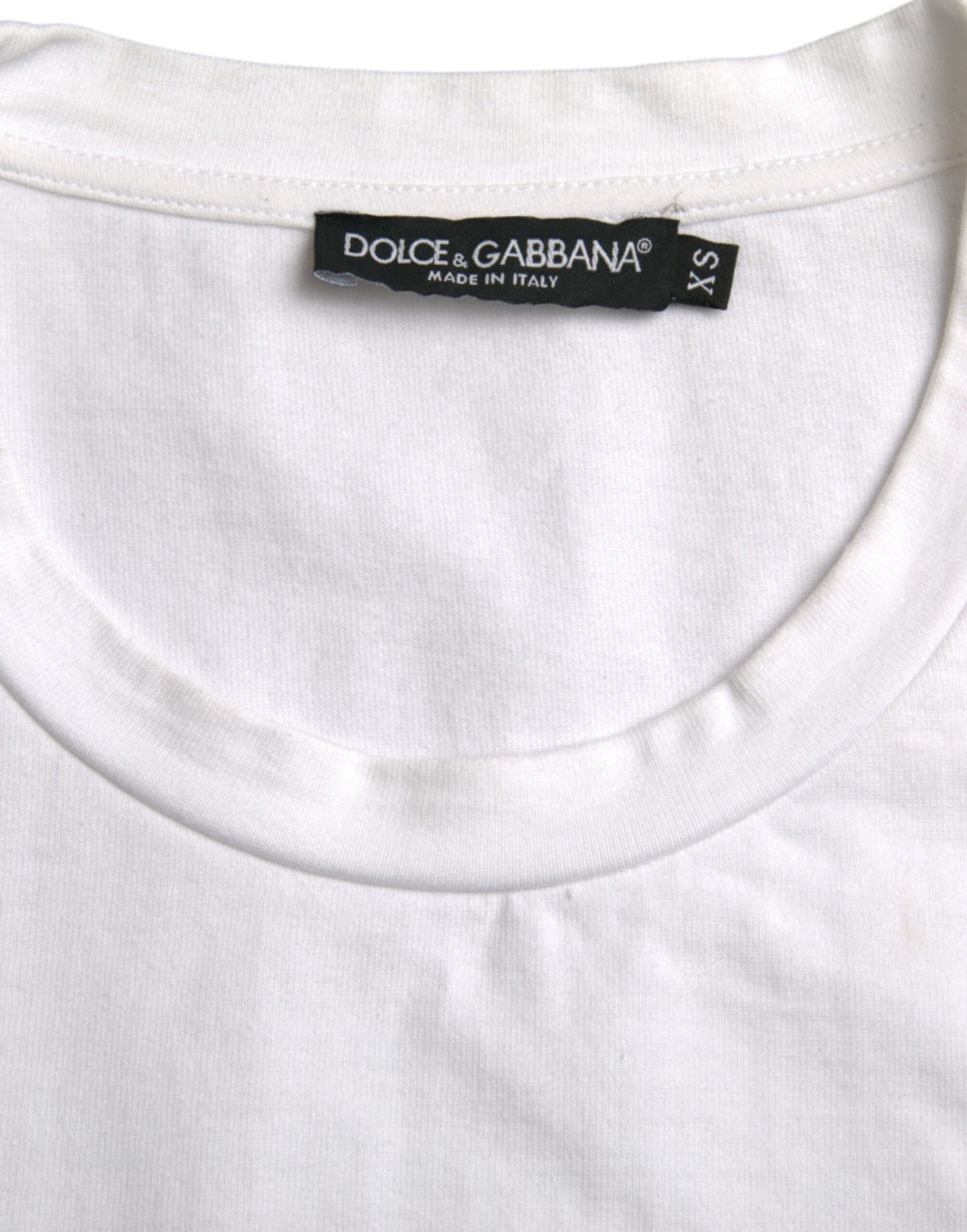 Бавовняна футболка Dolce &amp; Gabbana з круглим вирізом і коротким рукавом