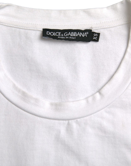 Бавовняна футболка Dolce &amp; Gabbana з круглим вирізом і коротким рукавом