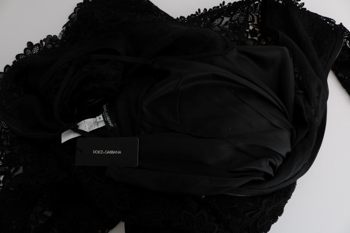 Елегантна чорна сукня-футляр Dolce &amp; Gabbana з шовковою підкладкою