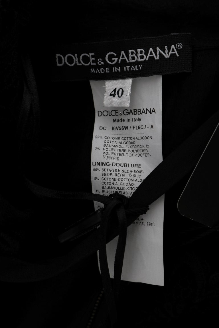 Елегантна чорна сукня-футляр Dolce &amp; Gabbana з шовковою підкладкою