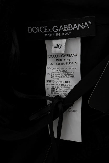 Елегантна чорна сукня-футляр Dolce &amp; Gabbana з шовковою підкладкою