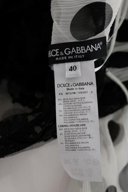 Елегантна сукня Dolce &amp; Gabbana в горошок на всю довжину